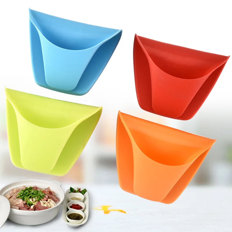 Silicone heat insulationstainless steel plate clip bowl and dish clip high temperature anti scald clip baking oven micro