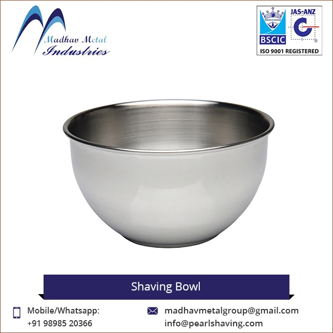 Low Price Supplier of  Stainless Steel Mens Shaving Bowl
