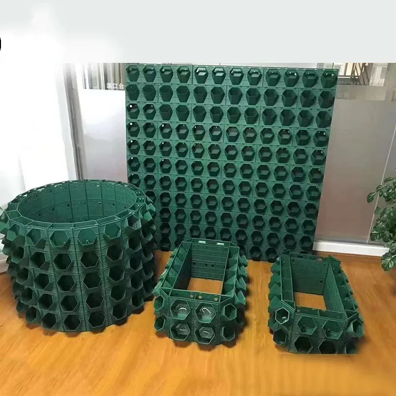 Green Large Vertical Wall Garden Potted,Wall Hanging  Plastic  Plant Flower Pot,Garden Pot Plant Vertical Planter