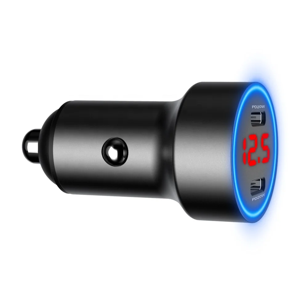  IBD новый PD смарт-зарядное устройство для автомобиля с двумя портами usb автомобильный адаптер быстрой зарядки usb-c 20 Вт Автомобильное зарядное