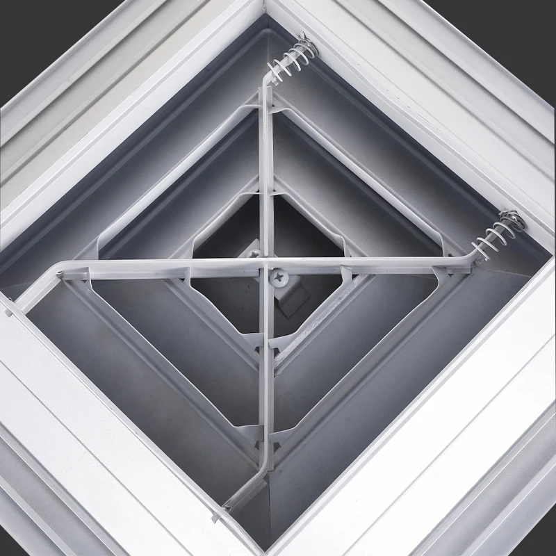 Hvac Aluminum Square Deflectors Ceiling Air Diffuser Grille For Ventilation System