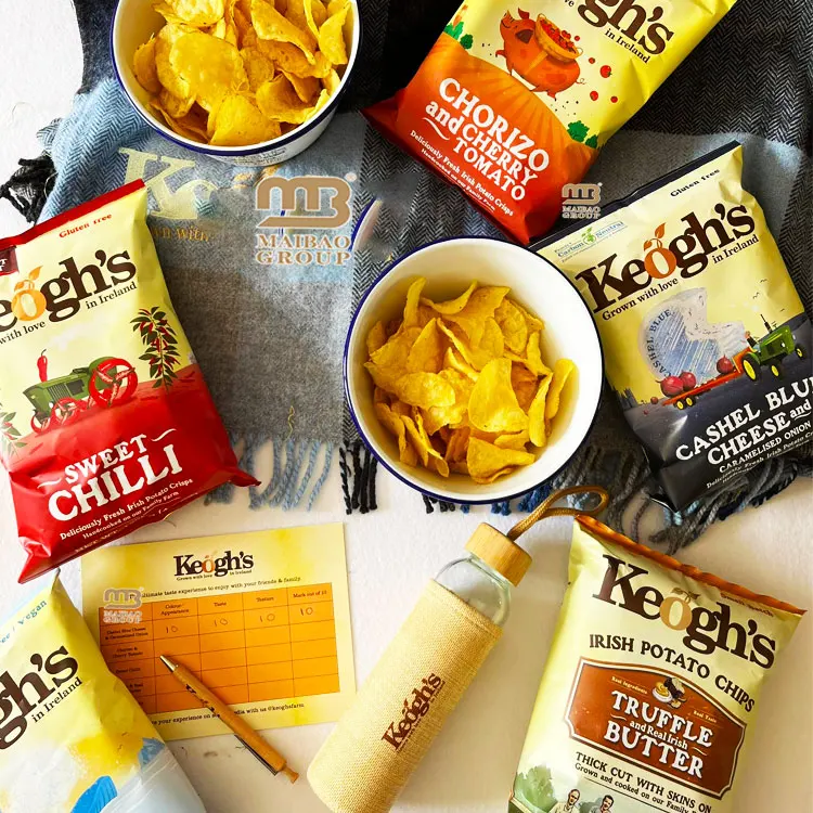 Wholesale Aluminum Foil Plantain Banana Corn Tortilla Potato Chips Packing Plastic Bag With Custom Logo Design Clear Printing