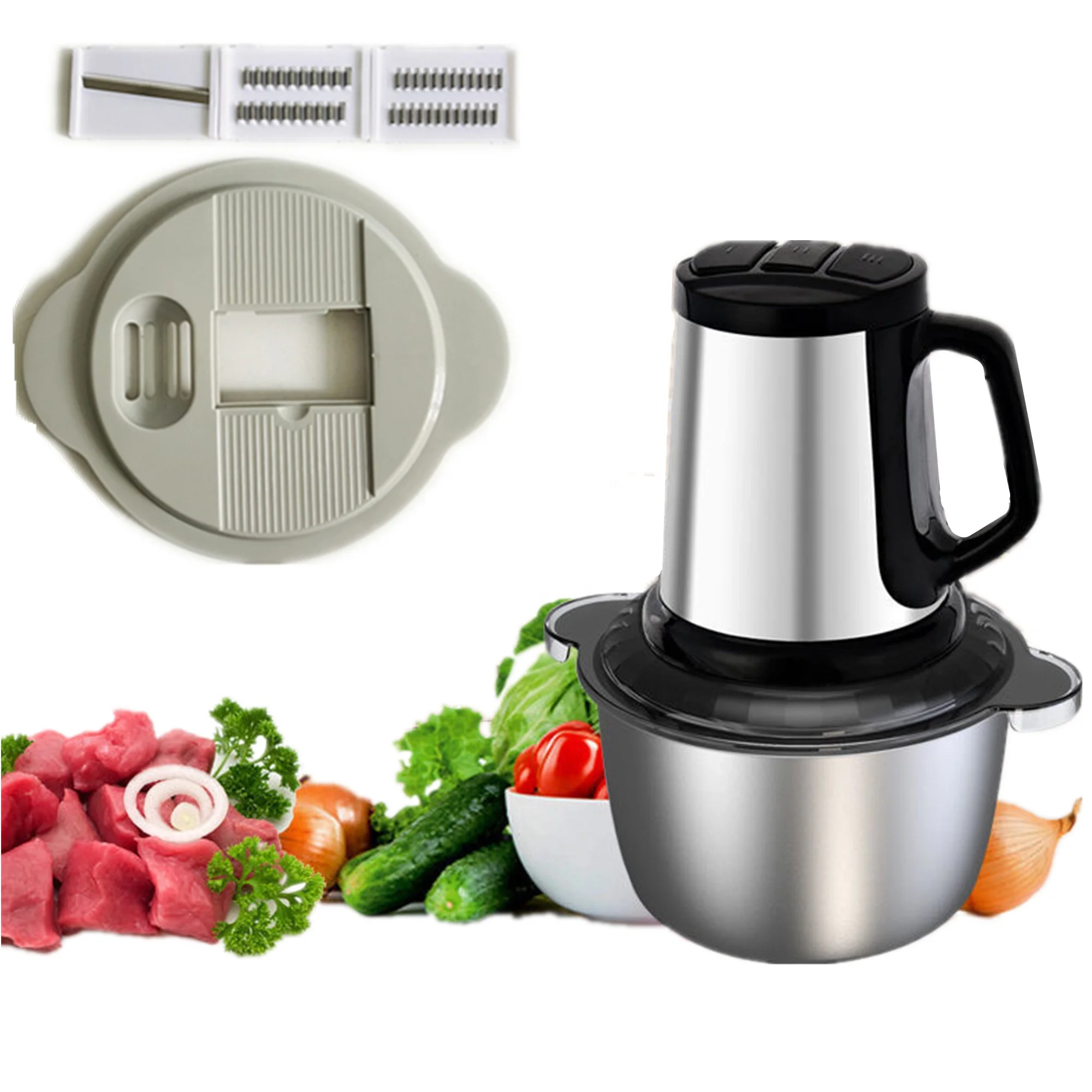 5L 6L Large capacity fufu machine Electric Meat Grinder with vegetable cutter