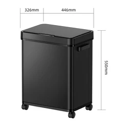 13Gallon Auto Sensor Recycling Sorting Touchless Dual garbage rubbish dustbin Trash can smart waste bin