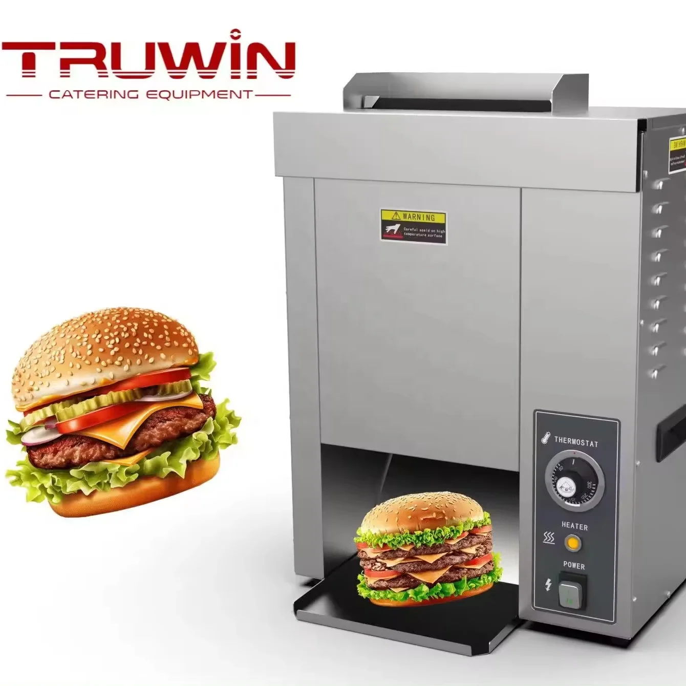 Automatic Vertical Contact Toaster Burger Bun Toaster
