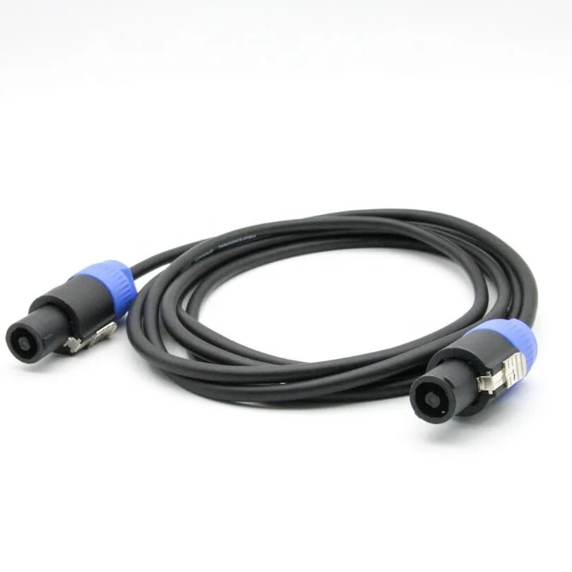 
Кабель для профессиональных аудиоколонок 5 м с разъем Speakon AWG16 SQ1.25mm цепи 2 pole OD 6,5 мм для динамик усилитель 