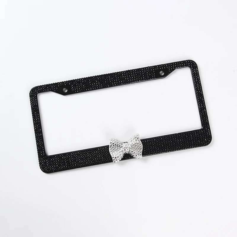 Luxurious Diamond-encrusted Glowing License Plate Frame Number Plate Frame Holder