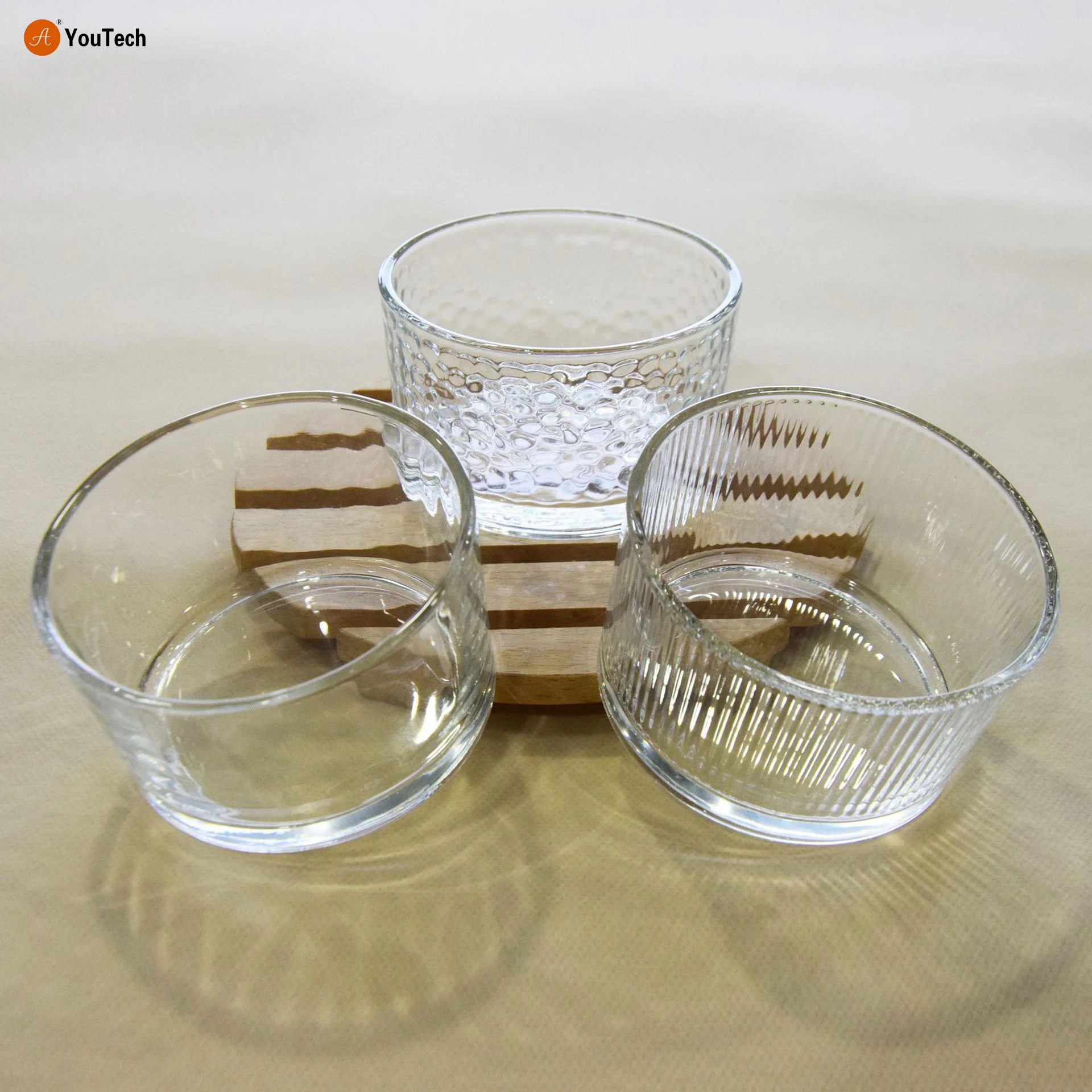 Simple Glass Cup Summer High Value Ice Cream Yogurt Dessert Pudding Cup