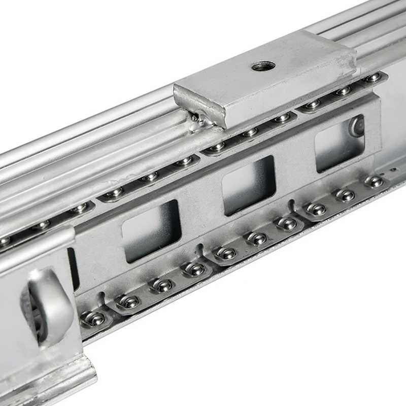 ROEASY 100% extend table drawer slide channel multi sections 13 fold dining table slide rails