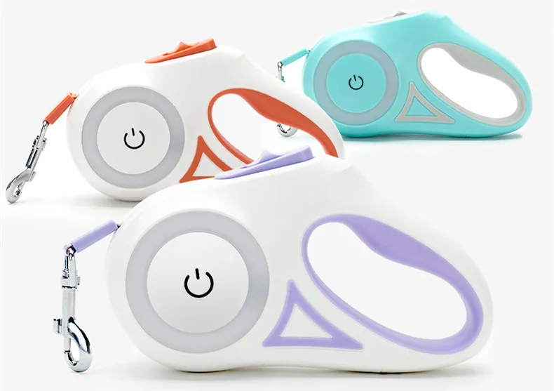 Quality Retractable Dog Leash & Harness Set with LED Headlight Nylon & Rope Material Pet Accessories Promotion Stocked!