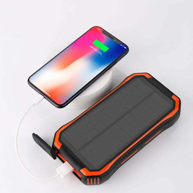 Solar Power Bank Wireless Magsafe Magnetic Charging 26800mah Power Banks External Battery Cellphone Fast Charging with Dual LED