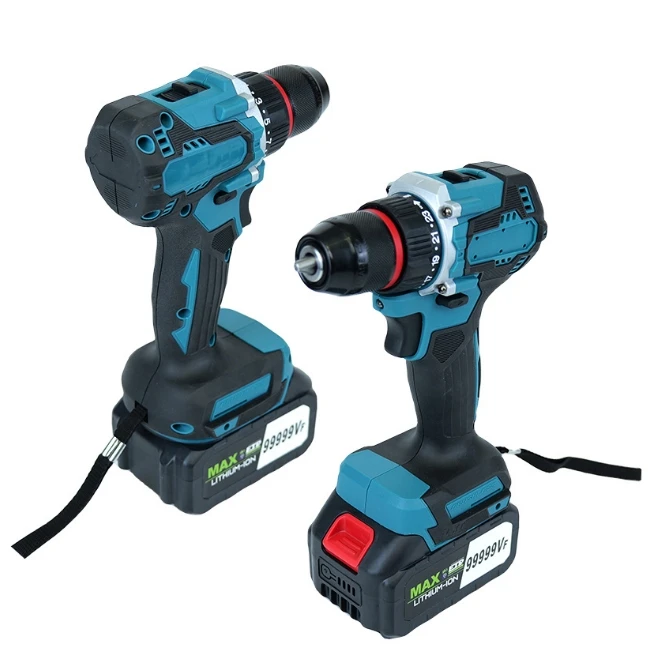 21V Rechargeable Battery Power Tools Set Electric Cordless Power Brushless Handheld Portable Drills