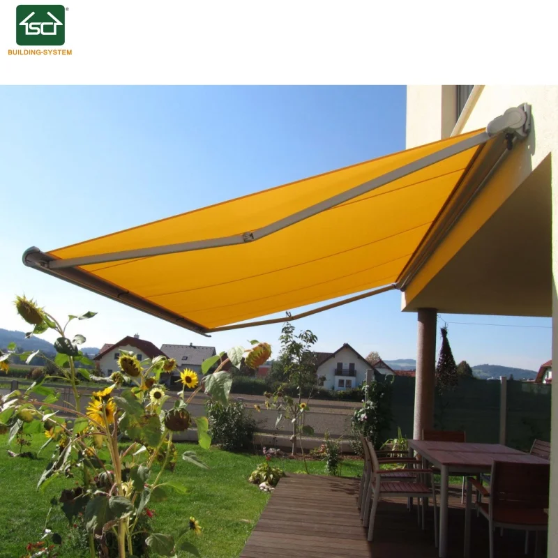 CE Approved Full Cassette Retractable Awning Custom awning outdoor retractable Customizable motorized retractable outdoor awning