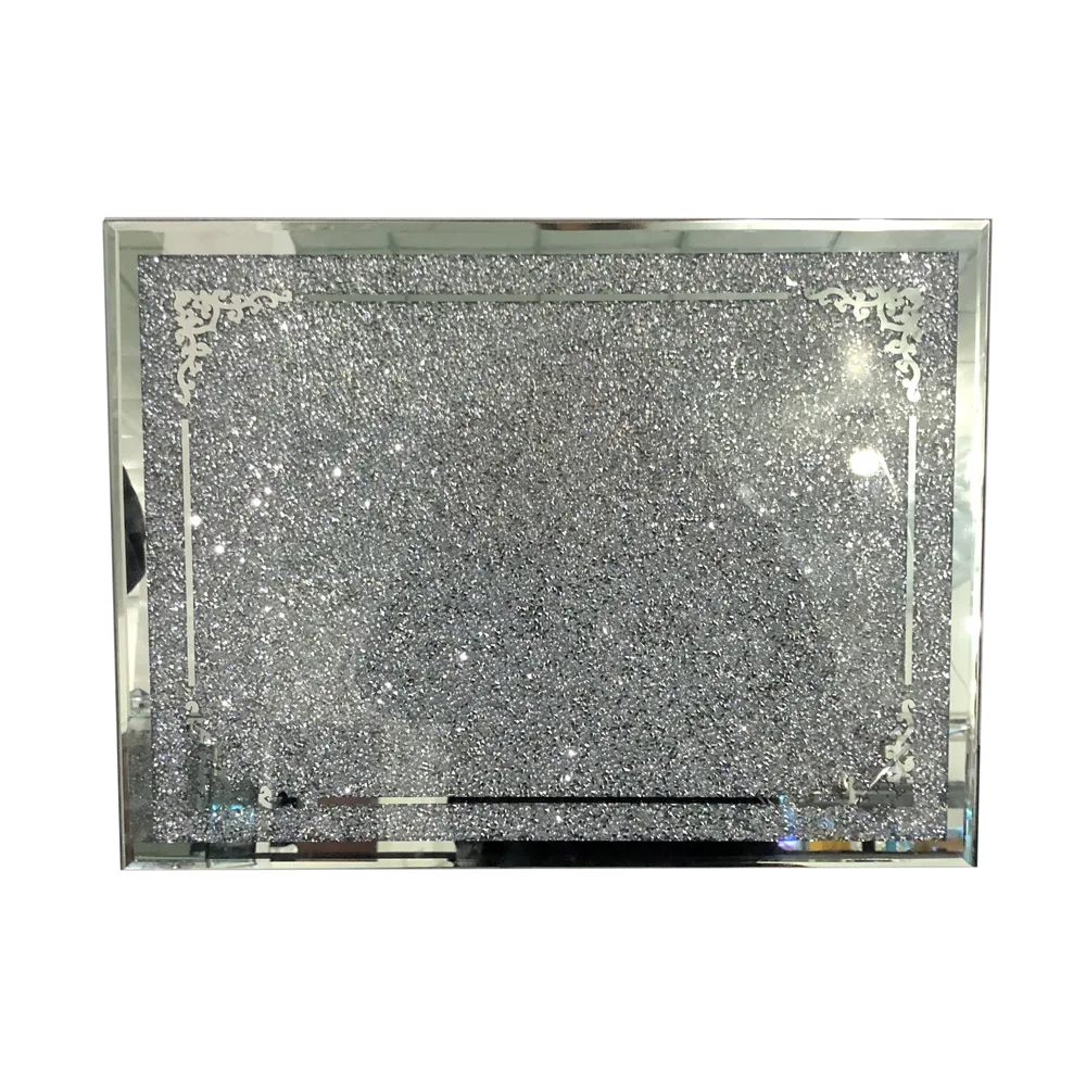 Закаленное прямоугольник стекло дробленое блестящая Алмазная разделочные доски разделочная доска для кухни