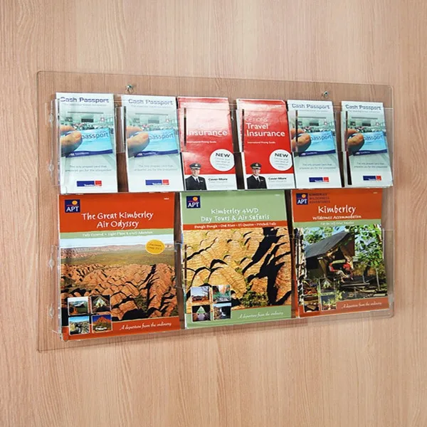 wholesale acrylic wall mounted nail polish display rack