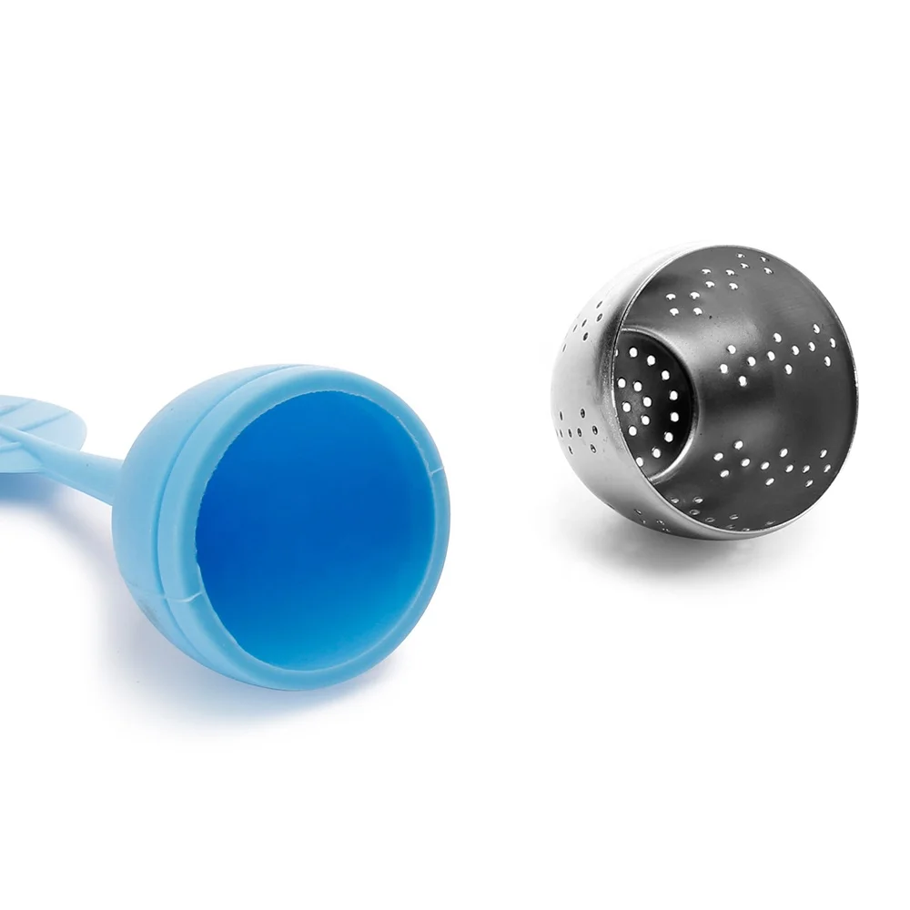
Wholesale Food Grade Silicone And Stainless Steel Loose Leaf Tea Infuser, Tea Leaves Infuser 
