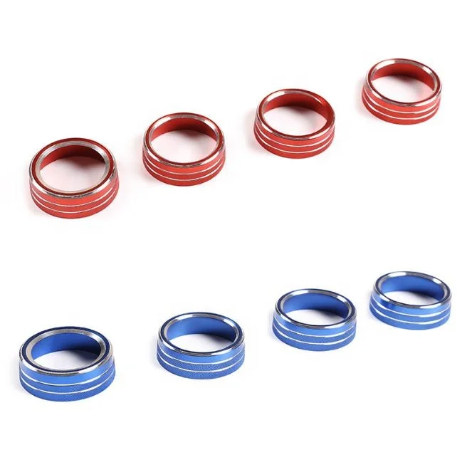 Car Refit Air Condition Central Control Knob Button Ring Cover Garnish For Toyota tacuma Tacoma