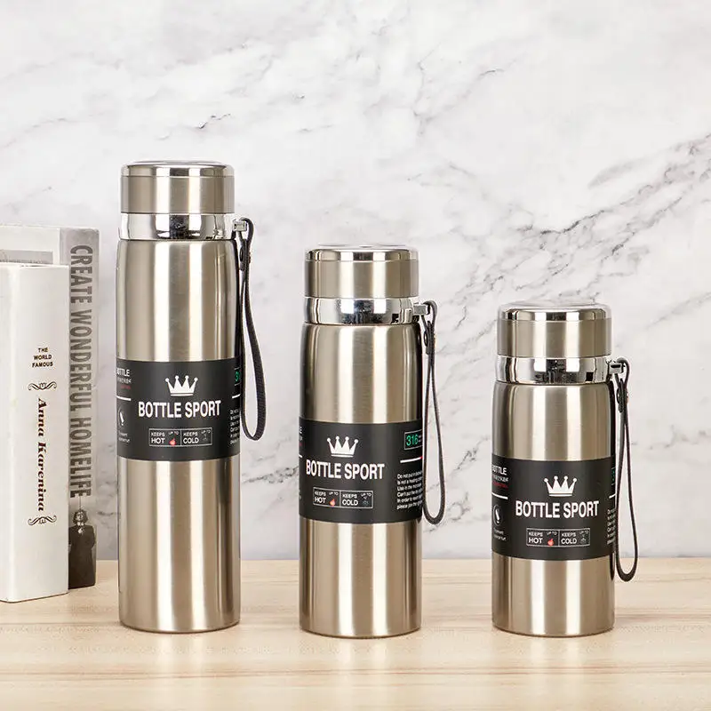 Wholesale 304 Stainless Steel Cup 600/800/1000 ml Double Wall Intelligent Temperature Vacuum Termo Flask Water Bottle