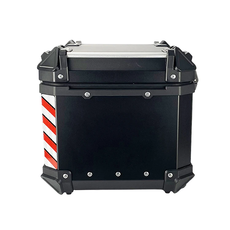 45L X Design Black Delivery Food Tail Box Aluminum Motorcycle Top Box For Sale