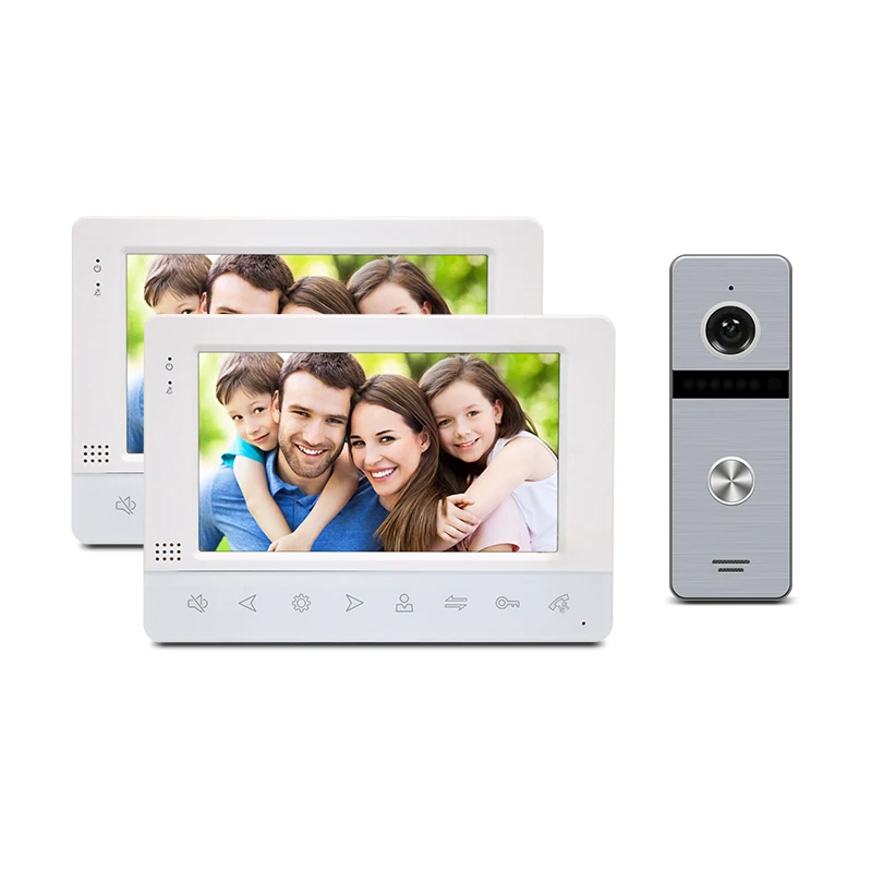 Cheap 4 wire commax video door phone intercom with peephole video doorbell camera AHD 1080P