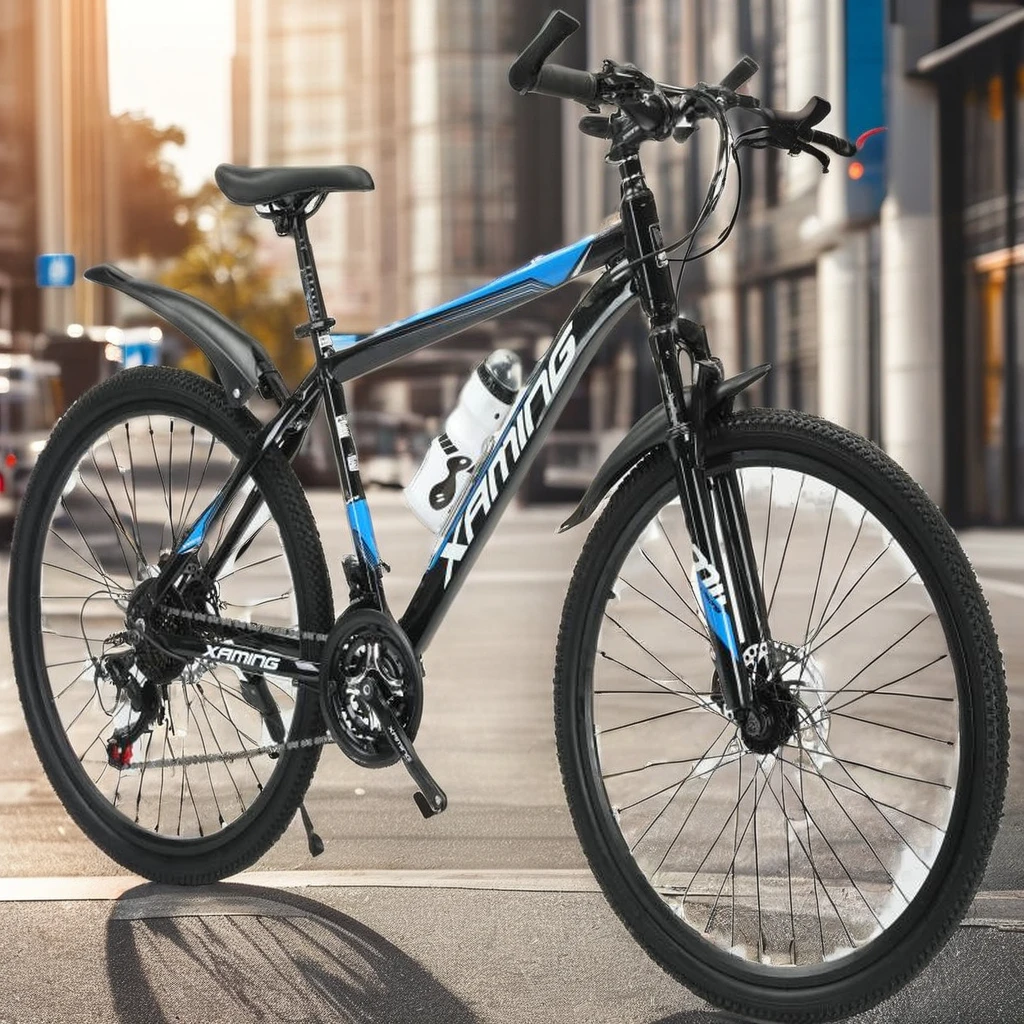 Urban Mountain Bikes for Adults 22-Inch Aluminum Frame 21 Speeds High Quality Hydraulic Shock Absorbers for Men and Women