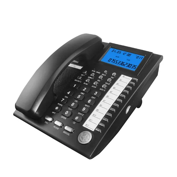 Factory hot wired office home multifunctional bring electric display landline telephone