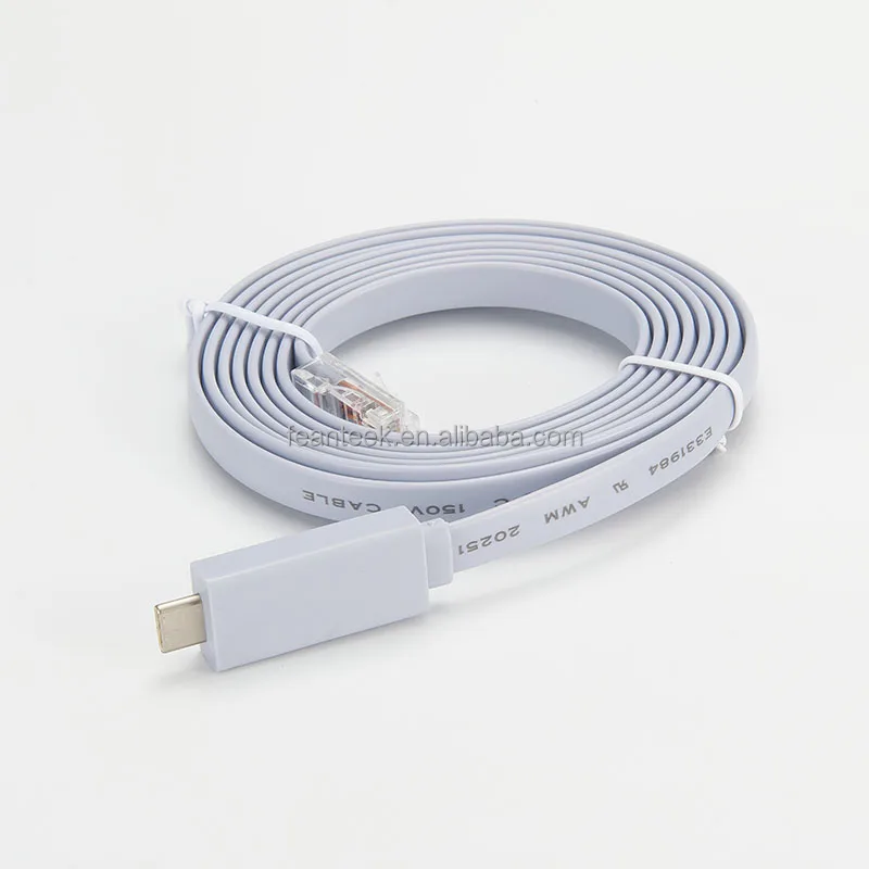 6FT USB Console Cable USB Type C to RJ45 with FTDI Chip(RS232 Chip) for MacBook Laptops
