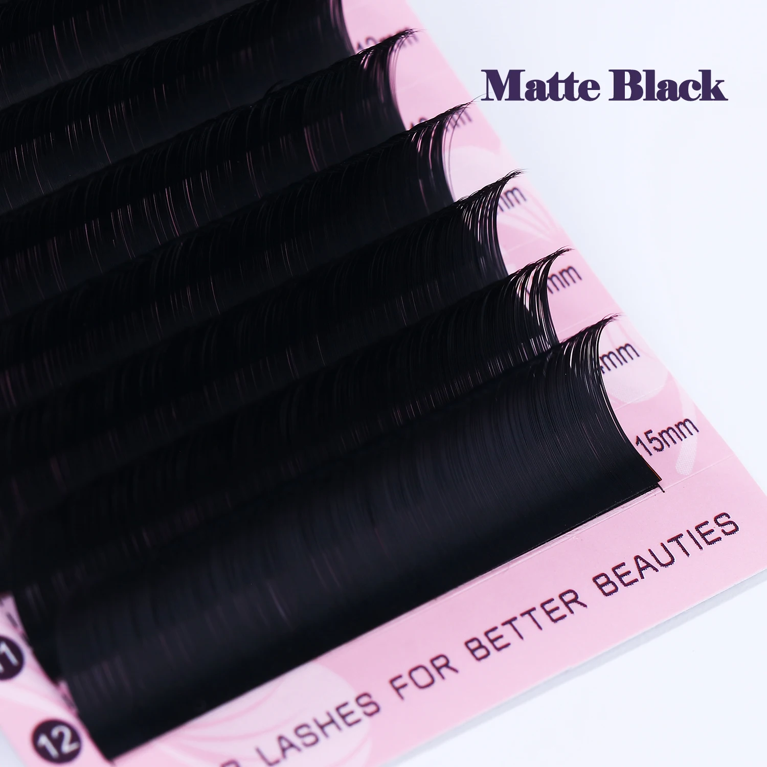 ULUCK New Design L Curl Lash Extension 5-30mm Mix Matte Mink Eyelashes Extension Individual Eyelashes M Curl Makeup False Lashes