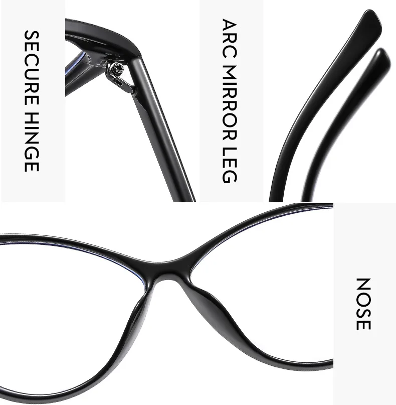 2023 Lunette Anti Lumire Bleu Pour Homme Glasses Retro Anti Blue Light Cat Eye Men Glasses Frames Eyewear Eyeglasses
