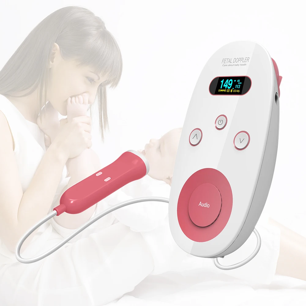 Fetal doppler baby heart monitor heartbeat fetal doppler baby heart monitor for pregnancy