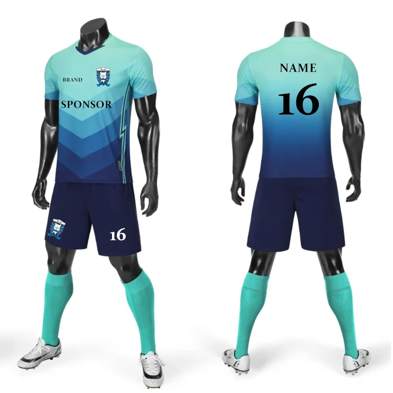 Custom Adult Customized Soccer Jersey Wear Maillot De Football Shirt Football Kits Full Soccer Kit Set Soccer Uniforms for Men