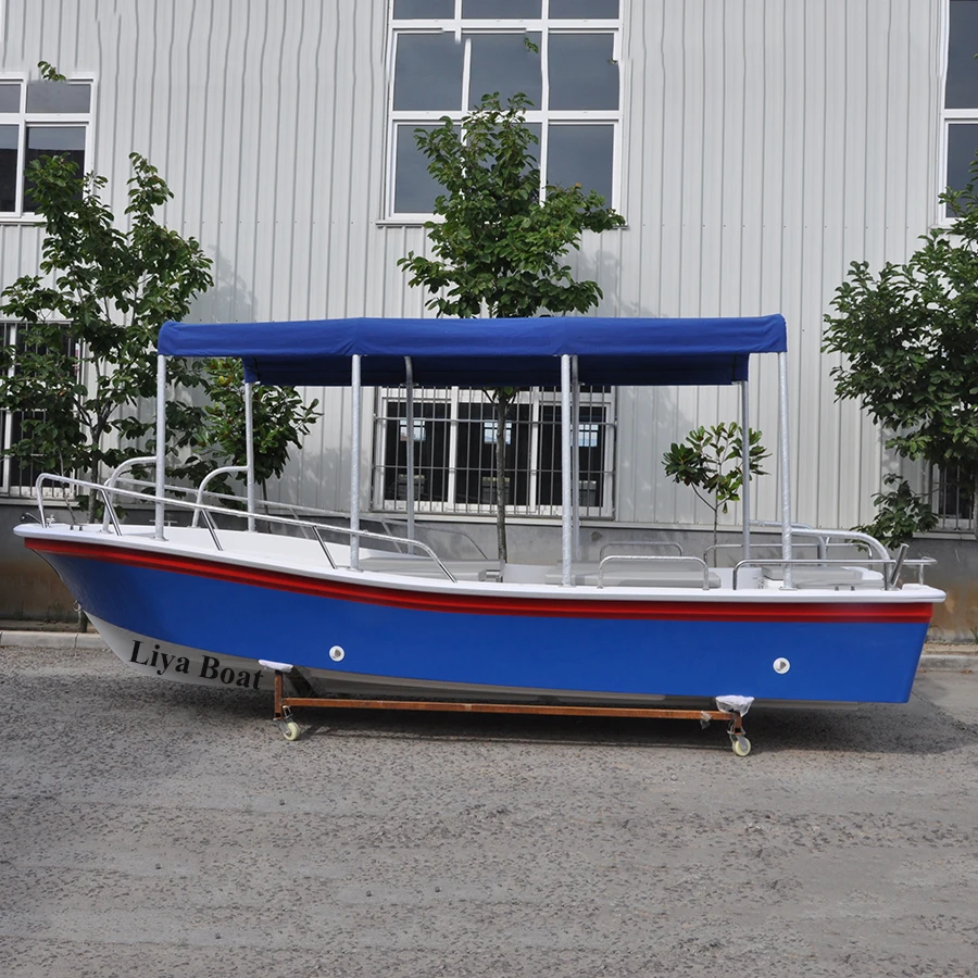 Liya 5.8m small passenger boat fiberglass tour boat for 8 persons