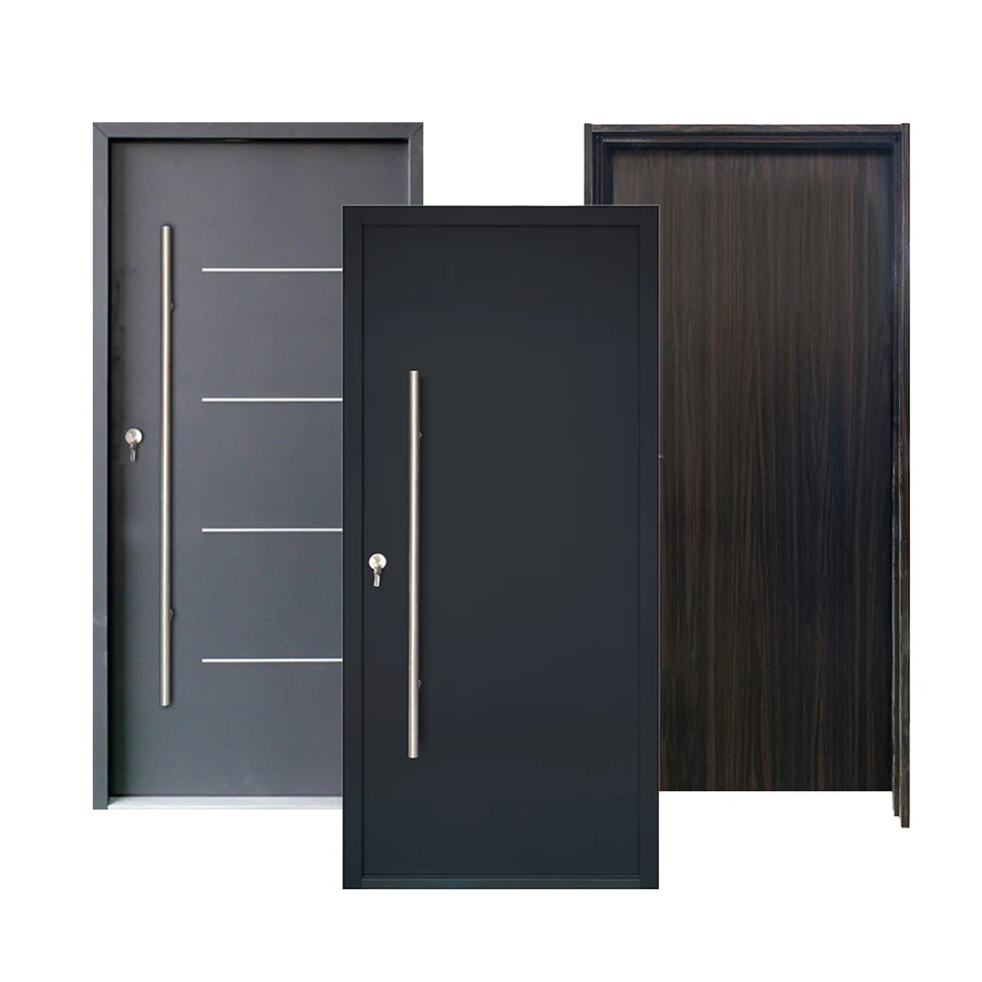 Fangda China Top Manufacturer American House Modern Entry Exterior Doors For Houses Entrance Security Front Entry Steel Door