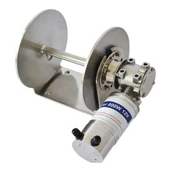 Marine boat parts stainless steel 1600W electric Drum windlass with manual clutch