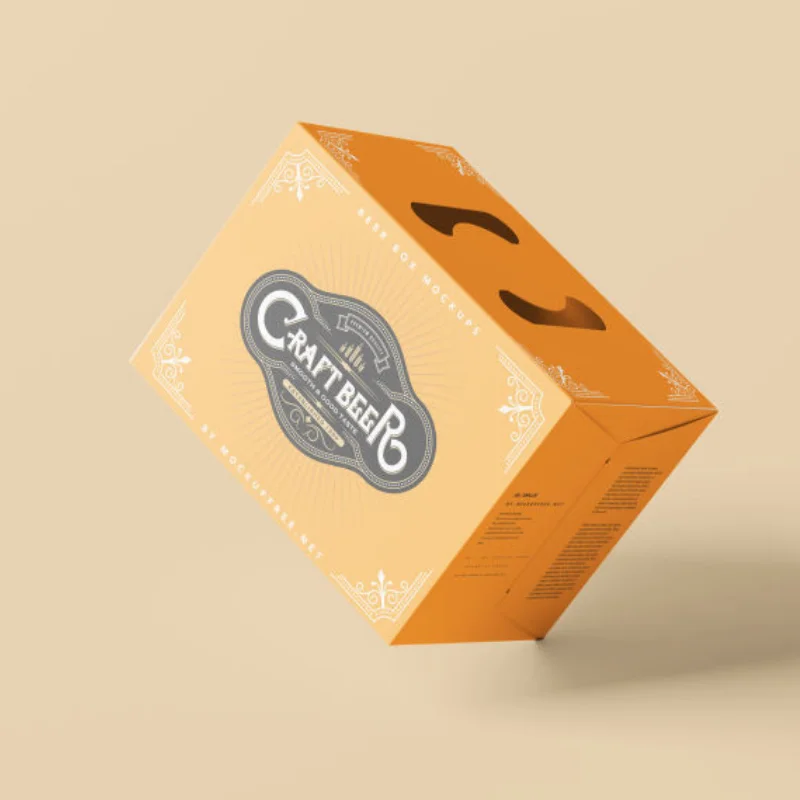 Custom High Quality Paper Packaging Beverage Shipping Colored Corrugated Carton Wholesale 24 Bottle Beer Box Packaging