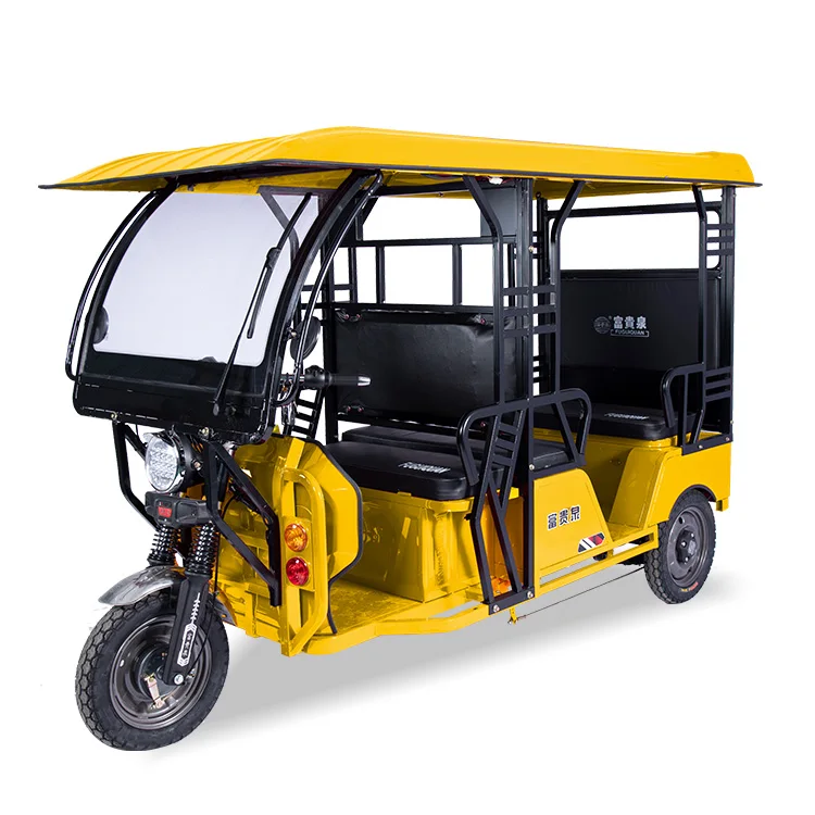 Battery Power Bajaj 3 Wheels Passenger Usage E Rickshaw Electric Tricycles