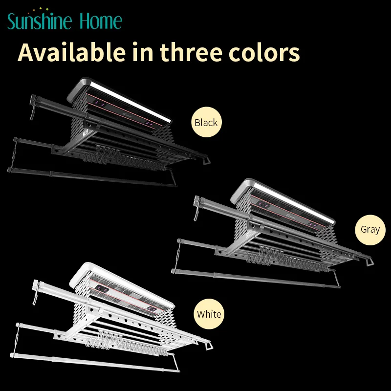 Smart Foldable Aluminum Clothes Drying Rack Electrical Style Household Goods for Indoor and Balcony Use Metal Board Material