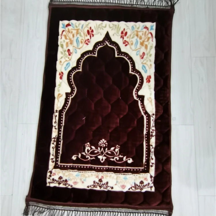Luxury arabic  soft thick islam mini  kids baby prayer mat