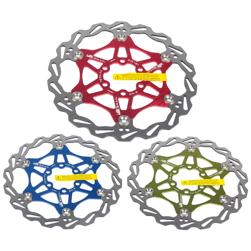 Aluminum Alloy Disc Brake Rotor MTB 160/180/203mm Brake Rotor Ultralight Strong Heat Dissipation Floating Disc Brake