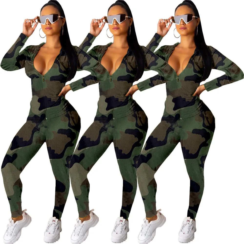 Fashion camouflage For Everyday Fancy Ladies Plus Size Ladies Pant Suits African Two-pieces
