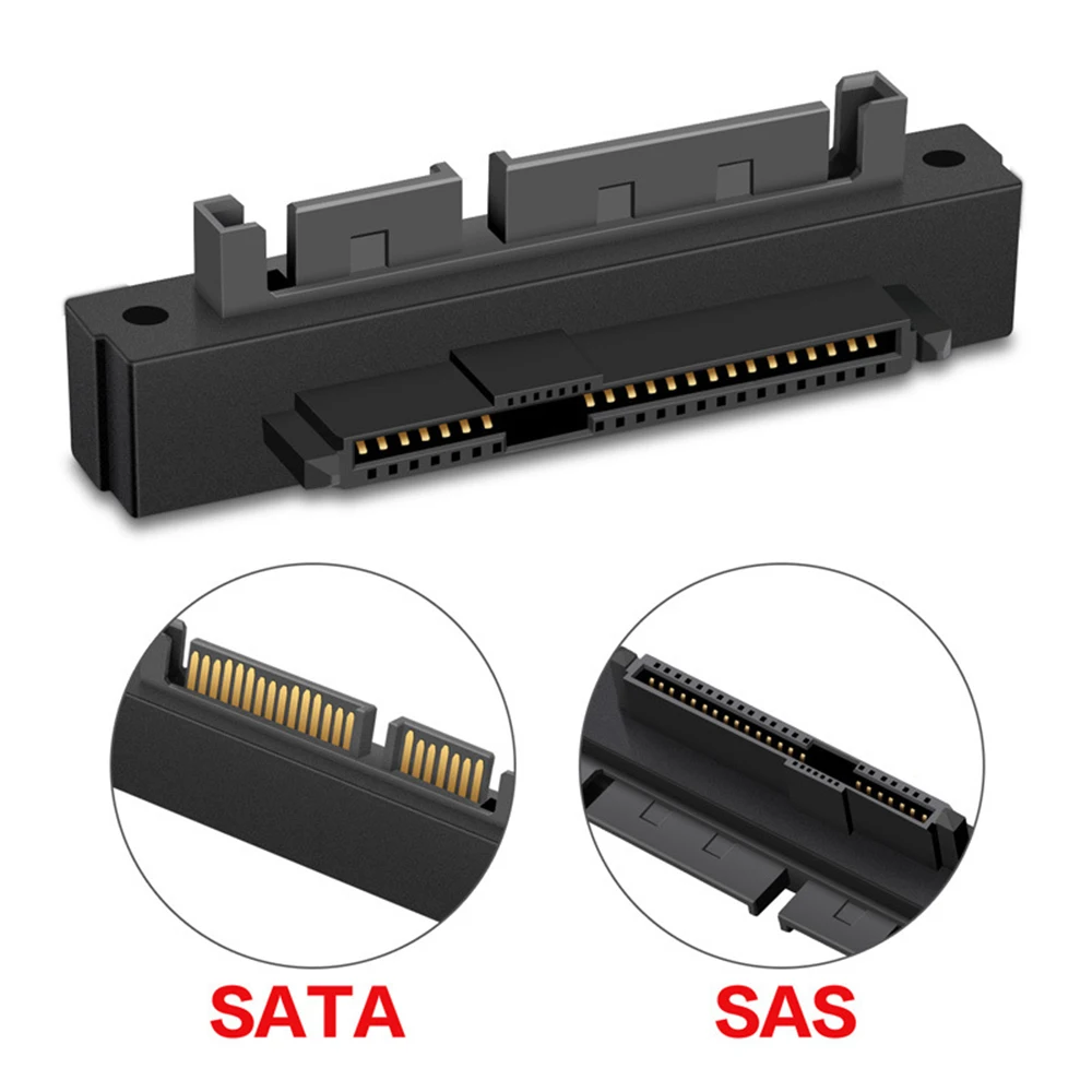  SATA 22Pin 7+15 Male to SFF-8482 SAS 22 Pin Female Extension Convertor Adapter for Hard Disk