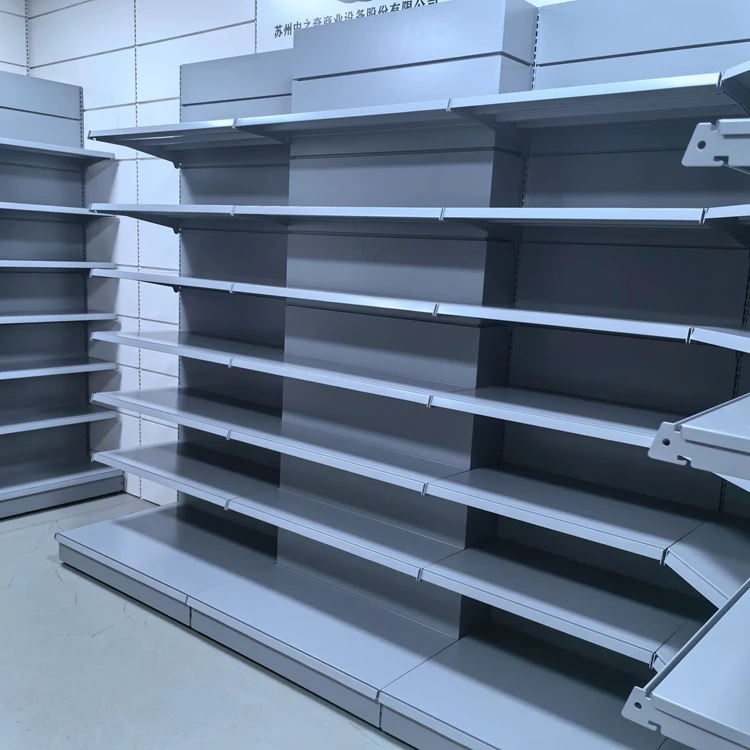 Дешевая стальная металлическая одна сторона продуктовый магазин розничный магазин Супермаркет Полка Стеллаж
