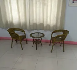 Стул ротанговый для отдыха на открытом воздухе, комплект из трех предметов, плетеный комбинированный стол, стул для балкона