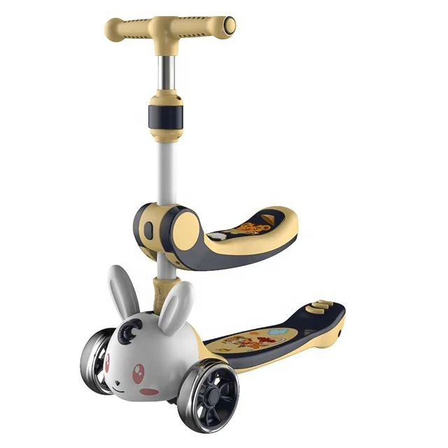 Foldable Adjustable 3 Wheel Kids Kick Scooter with Big Wheel scooter 3 en 1 kids scooter for kids with foldable