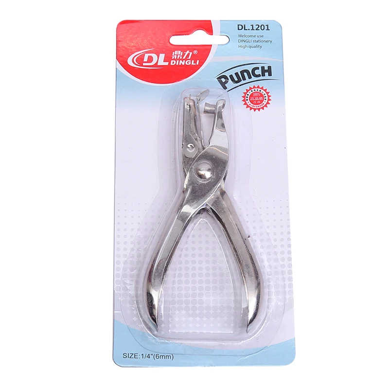 School Or Office Supplies 1201 Blister Card Packing Single Hand  Hold Single Hole  paper Hole Punch