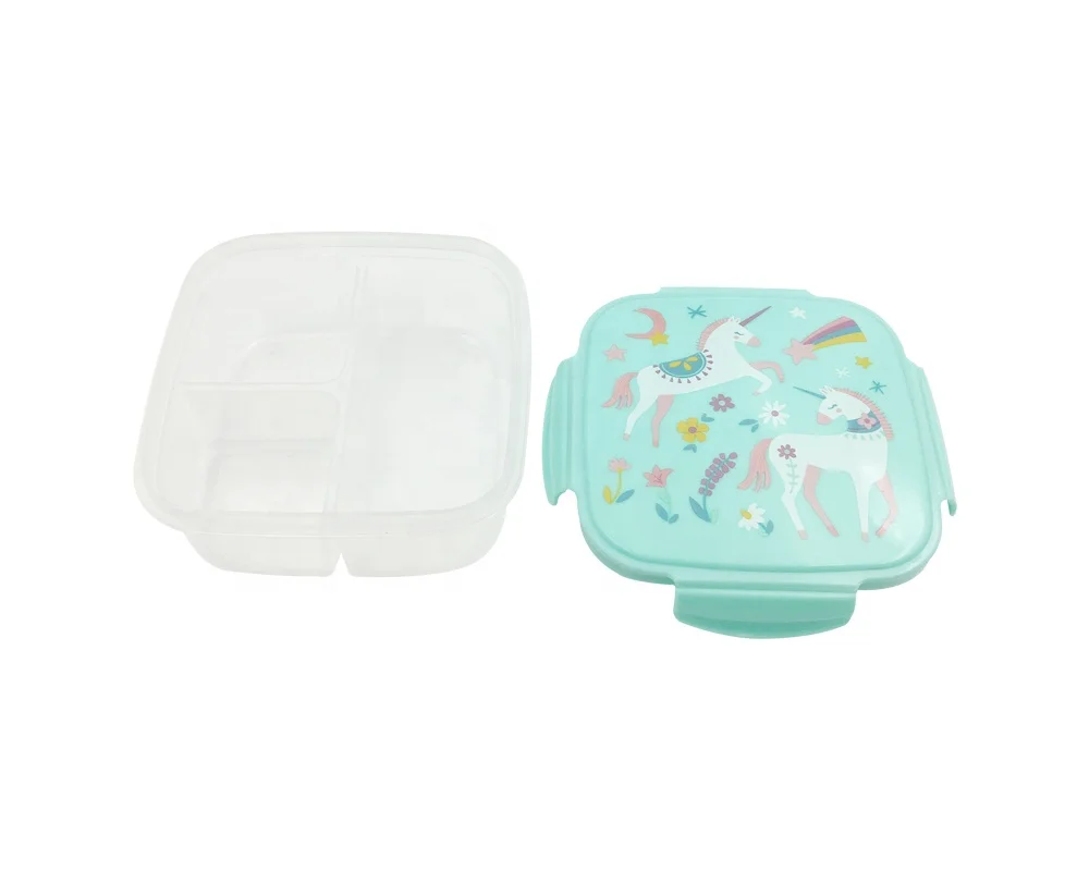 Plastic lunch box,kids dinner container,three compartment lunch box