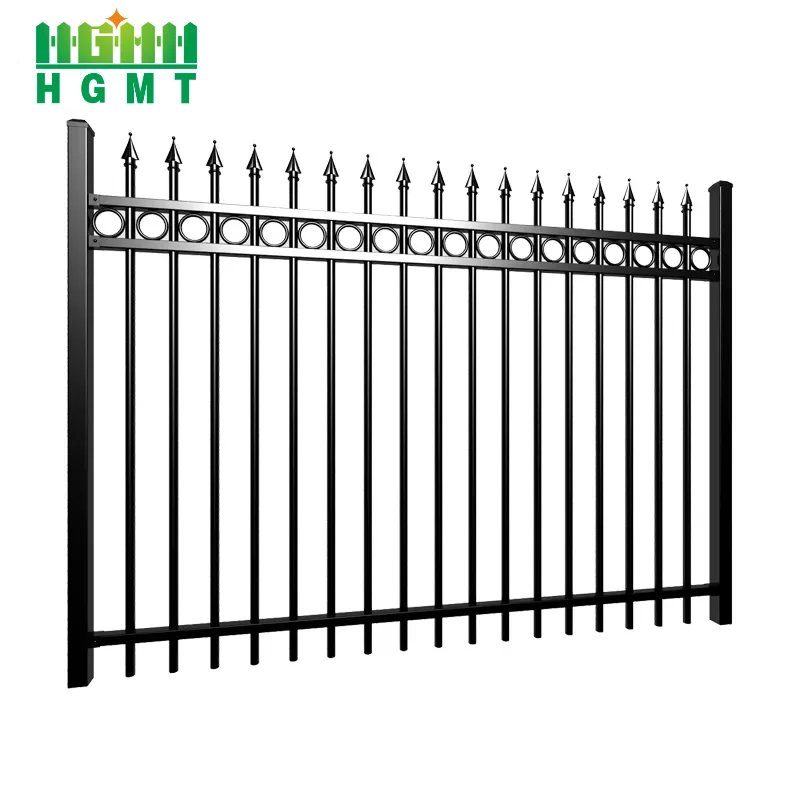 Modern Garden High Quality Designs Aluminum Picket Fence Metal Wrought Iron Fence Panels Shijiazhuang