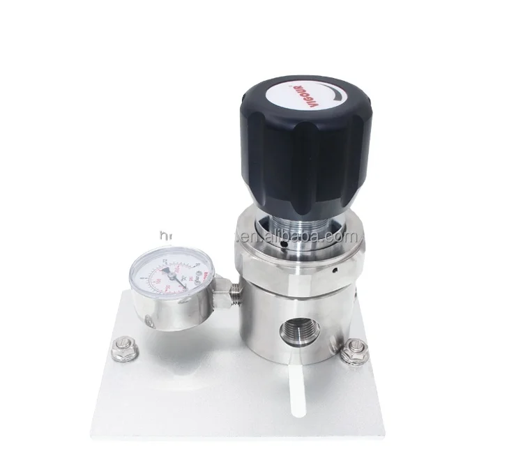 Wall mounting pressure reducing valve air regulator with gauge