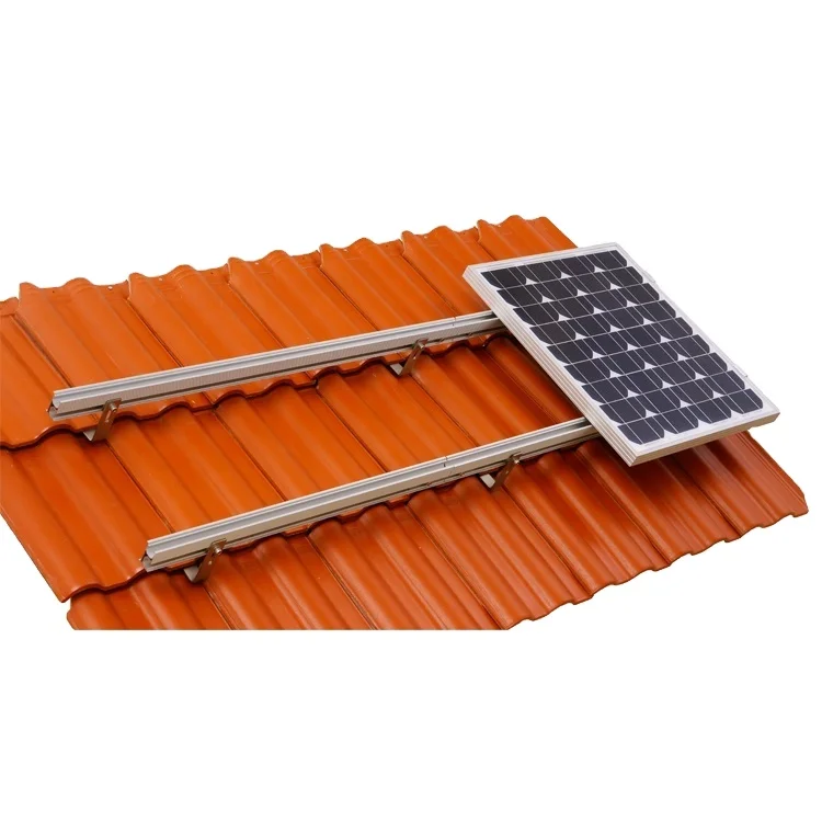 A Complete Set Of High Quality PV Solar Panel Rack Pitched Tile Roof Solar Mount Bracket