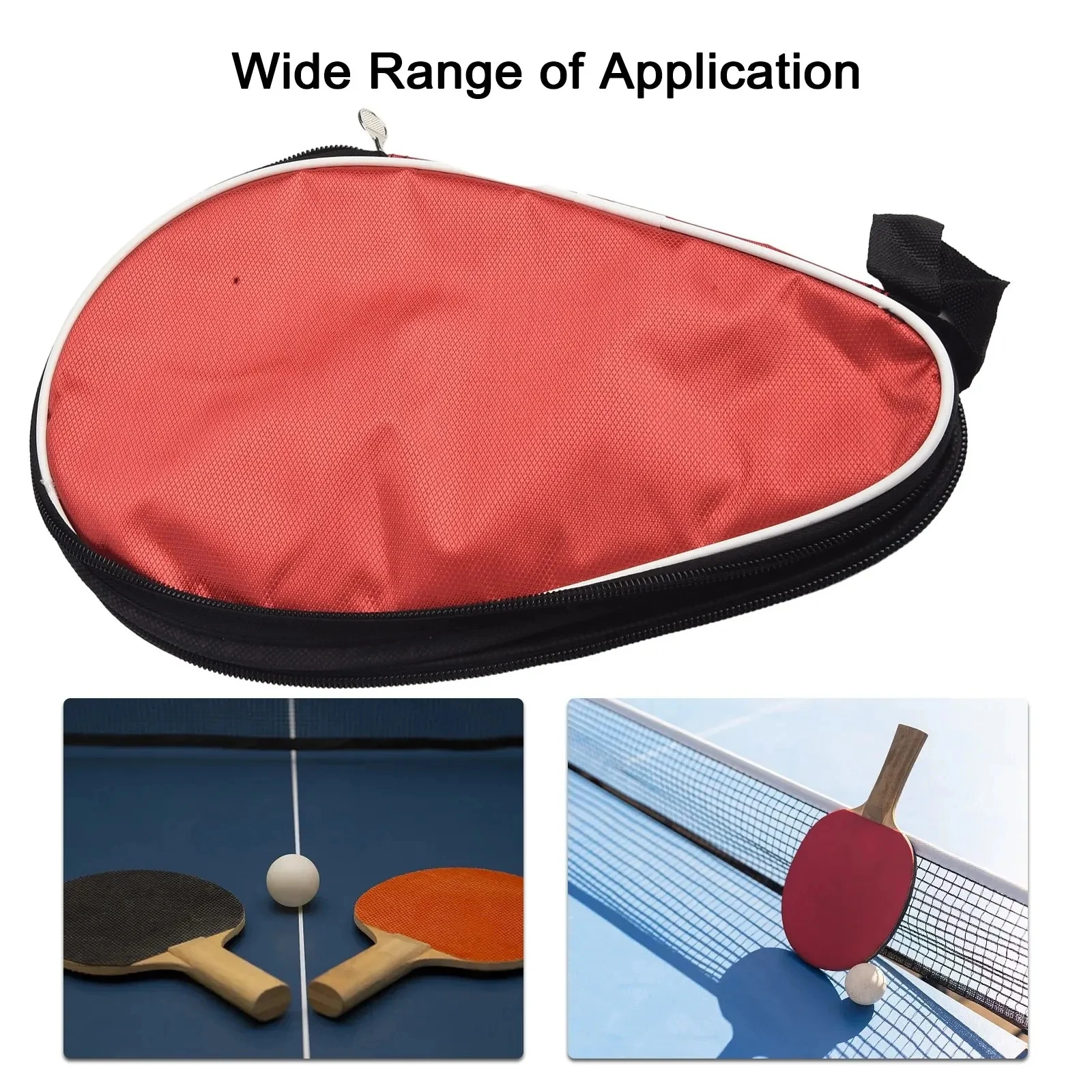 For 2 Pingpong Paddle Bat Table Tennis Racket Case Bag Pingpong Paddle Storage Bag Waterproof Portable Table Tennis Equipment